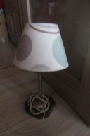 LAMPKA DEKORACYJNA PORCELANA Z ABAŻUREM