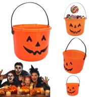 WIADERKO NA SLODYCZE HALLOWEEN DYNIA USMIECHNIETA 20 CM DUZE DLA DZIECI