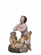 Amor na chmurach., XVIII wiek. 64 cm.