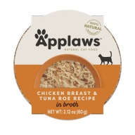 APPLAWS pierś z kurczaka z tuńczykiem 60g miseczka kot.