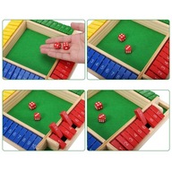 GRA PLANSZOWA LOGICZNA ZAMKNIJ PUDEŁKO SHUT THE BOX IDEALNA PREZENT KOŚCI