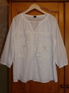 Piękna haftowana bawełniana koszula 40/42/XL