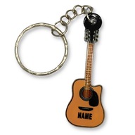 Brelok Gitara BRĄZOWA Zawieszka Prezent DO KLUCZY Torebki Plecaka