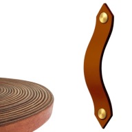 UCHWYT UCHWYTY SKÓRZANY SKÓRZANE MEBLOWE RĄCZKA 2,5CM SZEROKI LEATHER 96MM