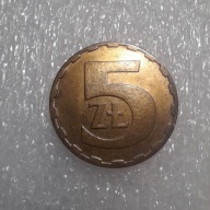 5 ZŁ. 1982 rok, piękna, bardzo rzadka.