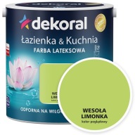 Dekoral Łazienka&Kuchnia Farba lateksowa WESOŁA LIMONKA 2,5L