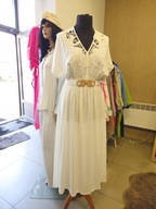 Sukienka lniana biała r. Uni, Italy !!!