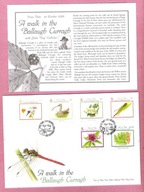 Isle of Man 2008 FDC +INFO 6zn flora i fauna Wyspy Man, ptaki, motyl, kwiat