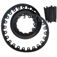 Obrzeże ogrodowe tworzywo sztuczne 1000 cm x 6 cm czarny