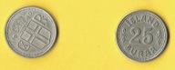 ISLANDIA 25 AURAR 1940 r.