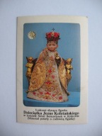KRAKÓW ŁASKAMI SŁYNĄCA FIGURKA DZIECIĄTKA KOLETAŃSKIEGO ŚW.OBRAZEK-RELIKWIA