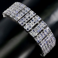 TANZANITY BRANSOLETA SZEROKA