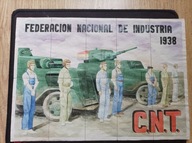 PROPAGANDA A4 Nierozcięte kupony zaopatrzeniowe , hiszpańska wojna domowa