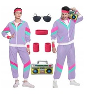 Dres ortalionowy Lata 80 / Kostium Strój Karnawałowy / M