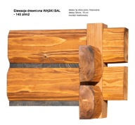 Elewacja drewniana WĄSKI BAL