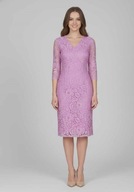 InWear różowa sukienka koronkowa M/38 prosty fason, elegancka na wesele