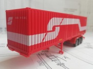 ~*~ ORYGINALNY HERPA / KLEINBAHN..NACZEPA..KONTENER MORSKI 40FT..OBB ~*~