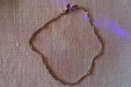 Srebrna delikatna bransoletka łańcuszek