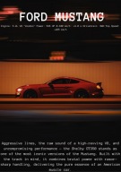 Plakat „Ford Mustang GT350” – Motoryzacyjny Plakat Samochodowy