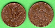 Barbados 1 cent, 1992 KM# 10a