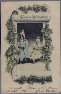 Dzieci Zabawy zimowe 1903r. Sanki M876