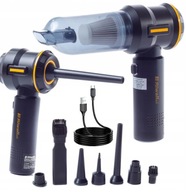 ODKURZACZ RĘCZNY SAMOCHODOWY BEZPRZEWODOWY AKUMULATOROWY MOCNY ZESTAW DMUCH