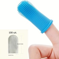 Zestaw do higieny jamy ustnej dla zwierząt – silikonowa myjka + chusteczki