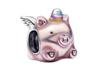 Charms Skrzydlata świnka jednorożec s925