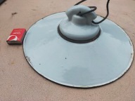 stara lampa,klosz w emalii lata 50-60