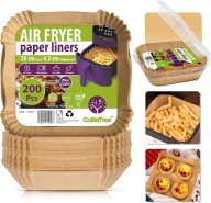 ZESTAW PAPIER FO AIR FRYER DO FRYTKOWNICY PIECZENIA 200 SZTUK