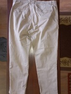 Spodnie dżinsowe 46 jeansy w pasie 92 cm bawełna beżowe