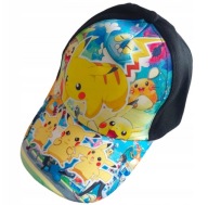 CZAPKA Z DASZKIEM KASZKIETOWKA POKEMON PIKACHU REGULOWANA DLA DZIECI KOLOR