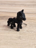 Breloczek Czarny Konik 3d - Brelok Druk3d fidget Keychain mixGadzet
