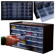 REGAŁ WARSZTATOWY Z 30x SZUFLADAMI ORGANIZER NA CZĘŚCI REGAŁ POJEMNIK PÓŁKA