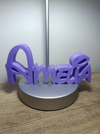 Personalizowany napis 3D w stylu Disneya – dekoracja dziecięcego pokoju