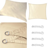 ŻAGIEL PRZECIWSŁONECZNY WODOODPORNY OGRODOWY NA BALKON PROSTOKĄTNY 2X3 M