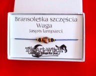 Zodiakalna bransoletka szczęścia z kamieniami szlachetnymi - waga