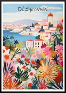 A2 KOLOROWY PIĘKNY PLAKAT DUBROWNIK CHORWACJA DUBROVNIK