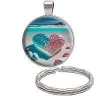 Brelok do kluczy/ka - Serce - ozdobna zawieszka, plecak, portfel