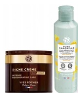 RICHE CREME: 2 x Dzień/Noc 75ml + 2 x Mleczko-Tonik 200ml YVES ROCHER
