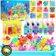 ZESTAW KREATYWNY MAGICZNY ELF WODNY 3D 10 KOLORÓW 12 FOREMEK DIY ŚWIECĄCY