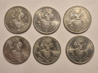 Pięć monet obiegowych Bolesław II Śmiały 1981