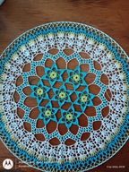 Serwetka .szydełk.na obręczy met.50 cm