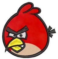 Termo Naszywka Angry Birds Red Bajka Haftowana Naprasowanka