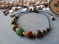 AWERTURYN UNAKIT bransoletka z unakitem awerturynem BlackberriesArts nr 1