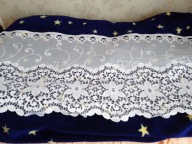 Śliczna biała zazdrostka - 195cm x 72 cm - bdb !!