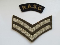 Królewskiego Korpusu Służby Wojskowej, WIELKA BRYTRANIA, NASZYWKI.