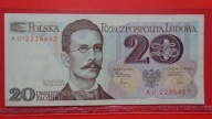 20 zł 1982 ,seria AU 2238467,stan I-/II+