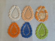 Jajko na szydełku zawieszka komplet 6 sztuk