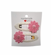 Spinki spineczki do włosów kwiatki 2 szt.